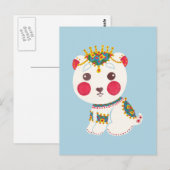 Der ethnische Polarbär Postkarte (Vorne/Hinten)