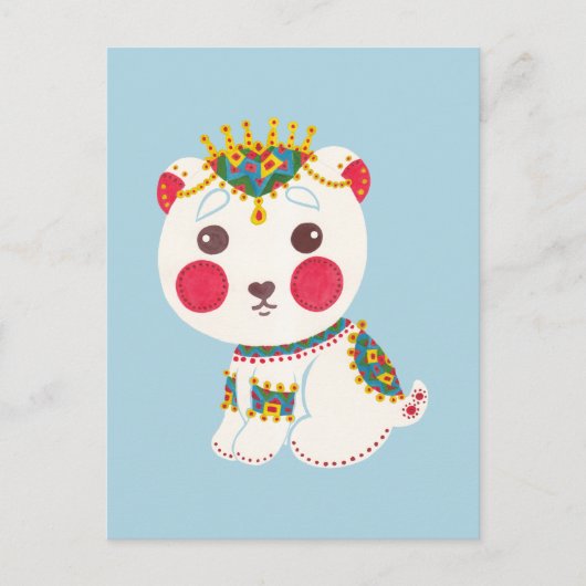 Der ethnische Polarbär Postkarte (Vorderseite)