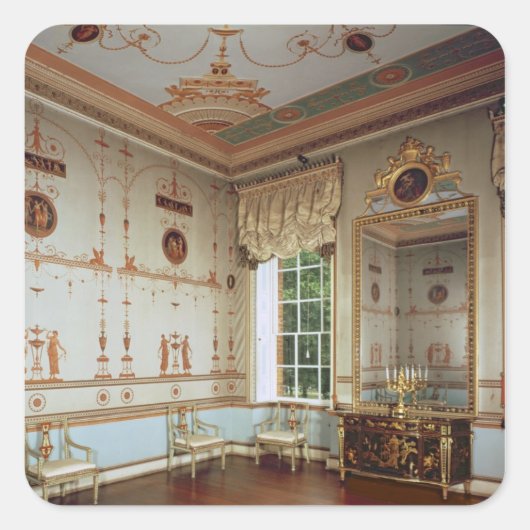 Der etruskische Saal Quadratischer Aufkleber (Vorderseite)