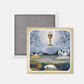 Der Eucharist Magnet (Vorderseite/Rückseite)