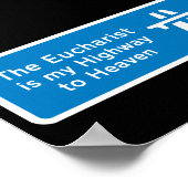 DER EUCHARIST UNS MEINE HIGHWAY ZU HÖREN POSTER (Ecke)