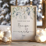 Der Eukalyptus Winter verlasse hier Ihre Rezeptkar Poster<br><div class="desc">Der Eukalyptus Winter verlasse hier Ihr Rezept-Schild. Matching-Elemente verfügbar.</div>