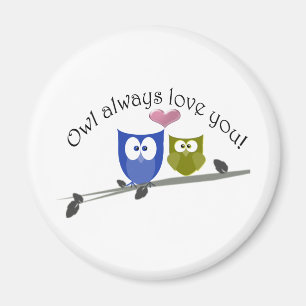 Der Eule Liebe immer Sie die Geschenke Valentines Magnet