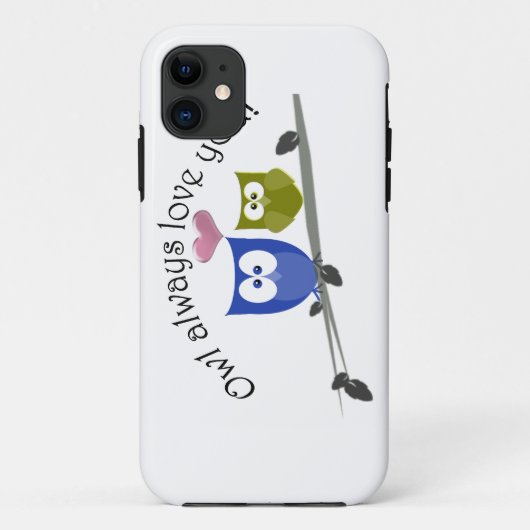 Der Eule Liebe immer Sie, niedliche Eulen-Kunst Case-Mate iPhone Hülle (Rückseite)