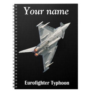 Der Eurofighter-Taifun personalisiert Notizblock