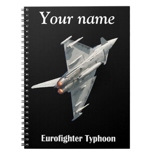 Der Eurofighter-Taifun personalisiert Notizblock (Vorderseite)