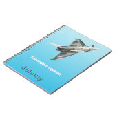 Der Eurofighter-Taifun personalisiert Notizblock (Linke Seite)