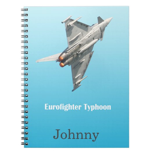 Der Eurofighter-Taifun personalisiert Notizblock (Vorderseite)