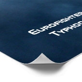 Der Eurofighter-Taifun und ein dunkler, dramatisch Poster (Ecke)