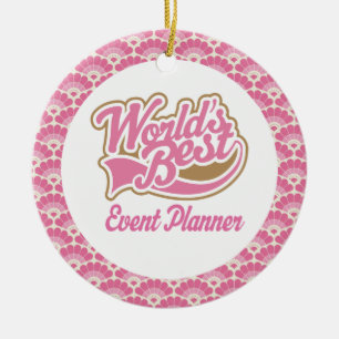 Der Event-Planer-Geschenk-Verzierung der Welt Keramik Ornament