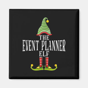Der Eventplaner-Elf Lustiger passender Pyjama Xmas Magnet