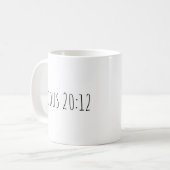 Der Exodus 20:12 Becher Kaffeetasse (Vorderseite Links)