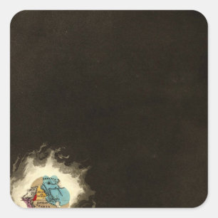 Der Exodus der Israelite 1491 BC Quadratischer Aufkleber