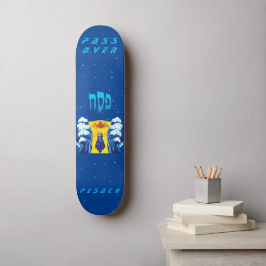 Der Exodus von Pessach Moses & Israeliten aus Ägyp Skateboard (Wandkunst)