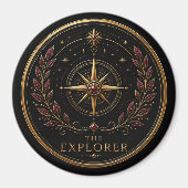 Der Explorer Schütze Archetyp Kreis Magnet (Vorne)