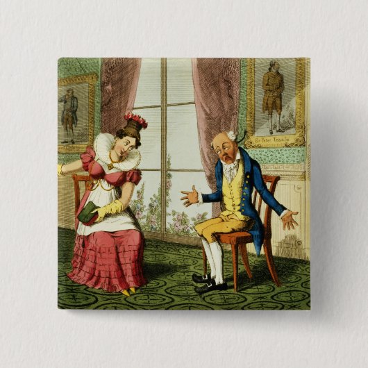 Der Expostulation, Kneipe. durch G. Humphrey, 1821 Button (Vorderseite)