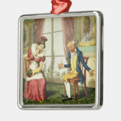 Der Expostulation, Kneipe. durch G. Humphrey, 1821 Silbernes Ornament (Links)