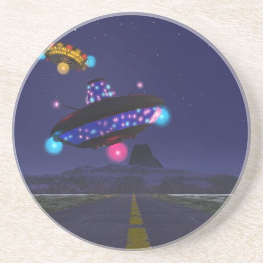 Der Extraterestrien Highway Untersetzer (Vorne)