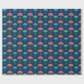 Der extravagante Regenschirm Geschenkpapier (Flach)