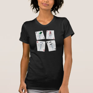 Der extravagante T - Shirt der Spielkarte-Frauen