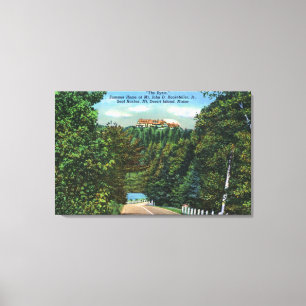 Der Eyrie, John D Rockefeller Jr-Zuhause Leinwanddruck