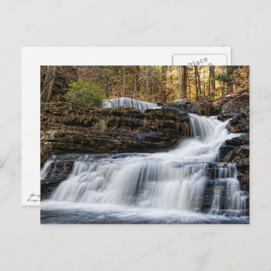 Der Fabriksturz in den Poconos Postkarte (Vorne/Hinten)