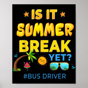 Der Fahrer ist die Sommerpause noch am letzten Sch Poster