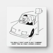 Der Fahrer sagt, Käse überwinde Geschwindigkeits-K Fotoplatte (Vorderseite)