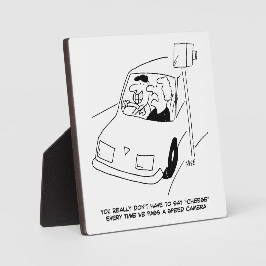 Der Fahrer sagt, Käse überwinde Geschwindigkeits-K Fotoplatte (Vorderseite)