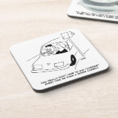 Der Fahrer sagt Käse, wenn er eine Geschwindigkeit Getränkeuntersetzer (Linke Seite)