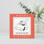 Der Fahrer sagt Käse, wenn er eine Geschwindigkeit Karte (Stehend Vorderseite)