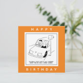 Der Fahrer sagt Käse, wenn er eine Geschwindigkeit Karte (Stehend Vorderseite)