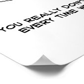 Der Fahrer sagt Käse, wenn er eine Geschwindigkeit Poster (Ecke)