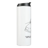 Der Fahrer sagt Käse, wenn er eine Geschwindigkeit Thermosbecher (Nach links gedreht)