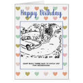 Der Fahrer sagte, er solle sich vor Igeln hüten (Vorne)