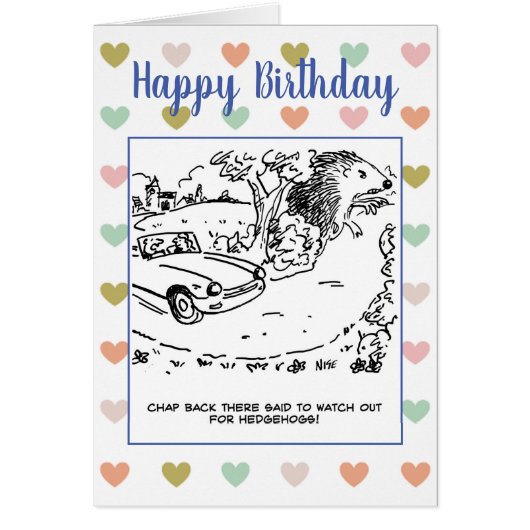 Der Fahrer sagte, er solle sich vor Igeln hüten (Vorne)