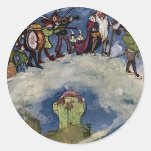 Der Fairies-Aufkleber Runder Aufkleber (Vorderseite)