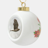 Der Falke des Fassbinders Keramik Kugel-Ornament (Rechts)