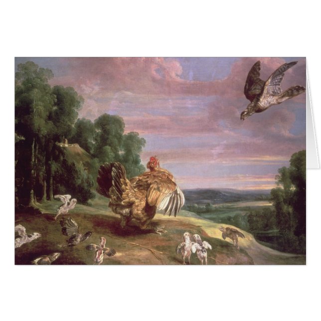 Der Falke und die Henne (Vorderseite (Horizontal))