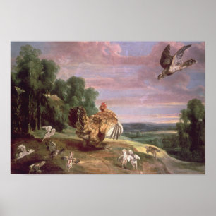 Der Falke und die Henne Poster