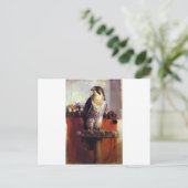 Der Falken von Edwin Henry Landseer Postkarte (Stehend Vorderseite)