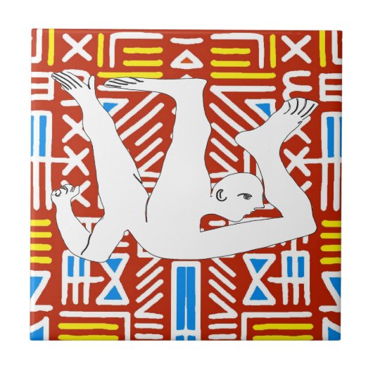 Der Fall, Abstrakt, holländischer Look, personalis Fliese (Vorderseite)