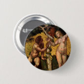 Der Fall - Adam und Abend von Raphael Sanzio Button (Vorne & Hinten)