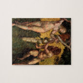Der Fall - Adam und Abend von Raphael Sanzio Puzzle (Horizontal)