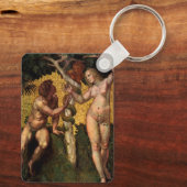 Der Fall - Adam und Abend von Raphael Sanzio Schlüsselanhänger (Rückseite)