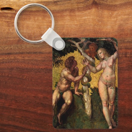 Der Fall - Adam und Abend von Raphael Sanzio Schlüsselanhänger (Vorderseite)