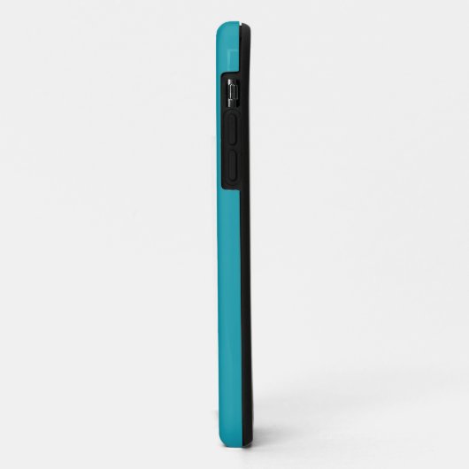 Der Fall Blue Editable Monogram Case-Matte iPhone Case-Mate iPhone Hülle (Hinten/Links)