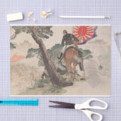 Der Fall der Burg Magong durch Ogata Gekko Seidenpapier (Handwerk)