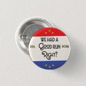 Der Fall der Demokratie Button (Vorne & Hinten)