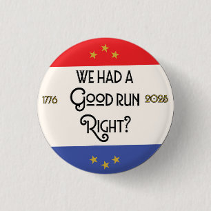 Der Fall der Demokratie Button